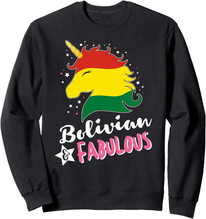 Bolivianisches Einhorn Bolivien Flagge Sweatshirt