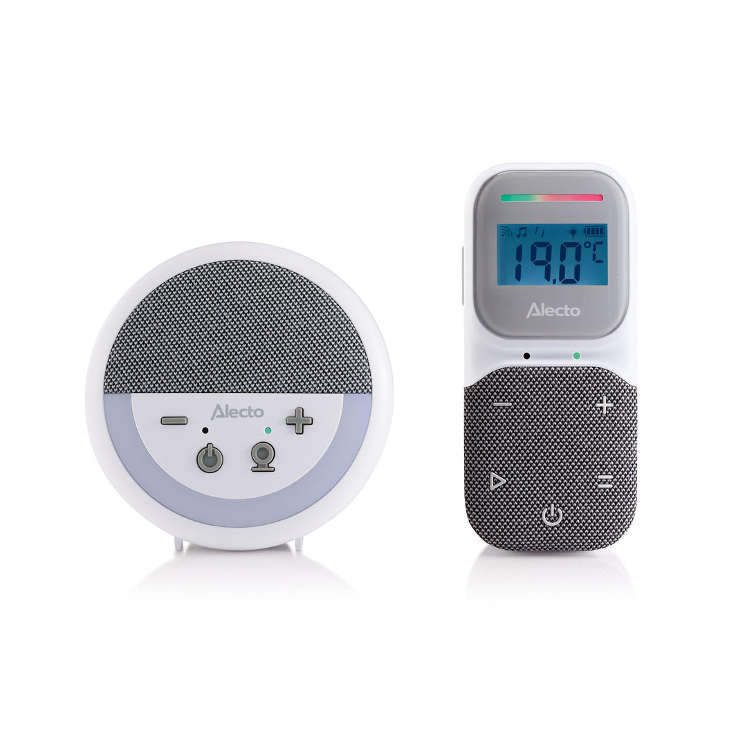 Alecto DBX150 - Luxuriöses Full Eco DECT Audio Babyphone mit Projektor, Display, Nachtlicht und Schl