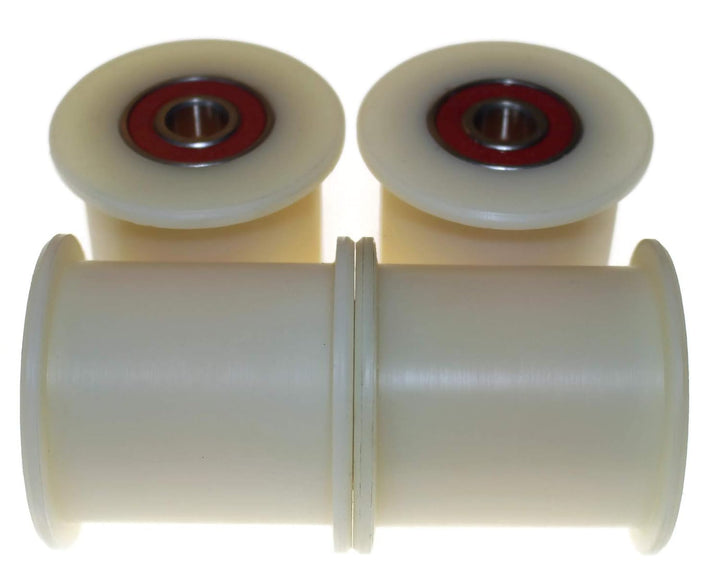 4 Stück Nylon Gurtspanner 60 mm Ø 50 mm Nut 12 mm Lager exakt in der EU gefertigt (60-50-12)