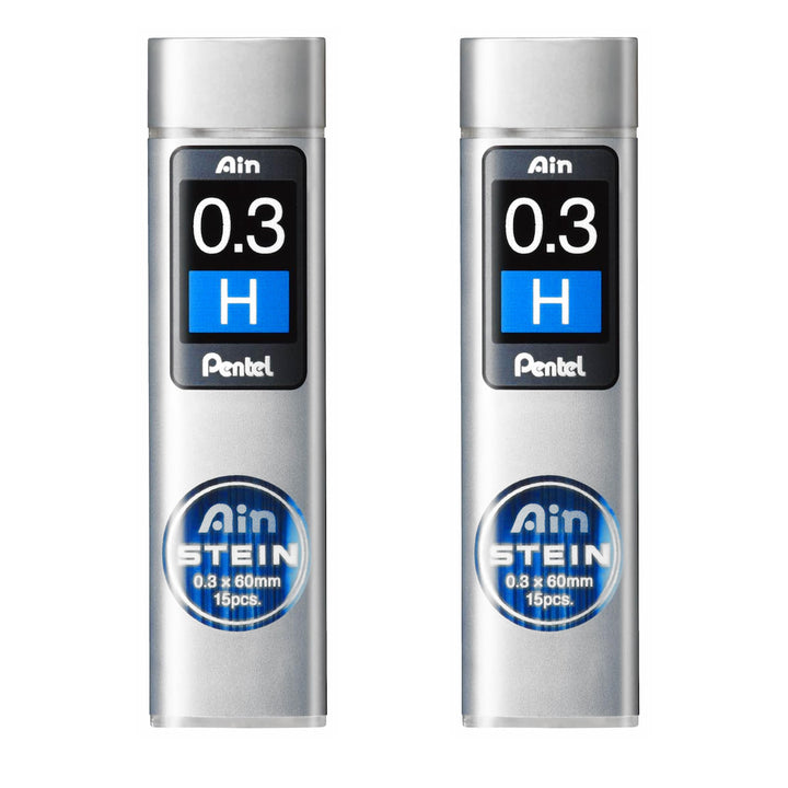 Pentel Ain Stein Mechanische Nachfüllminen, 2 Röhren, 0,3 mm hoch