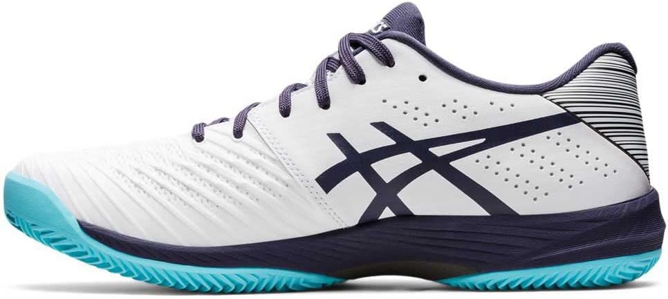 ASICS Herren Solution Swift Ff Clay Sneaker 44 EU White Indigo Fog, 44 EU White Indigo Fog