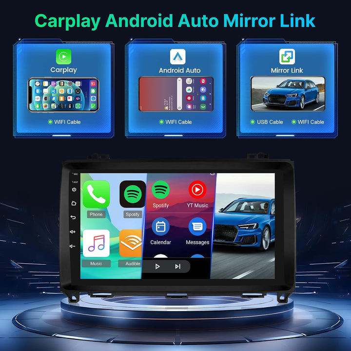 [2+64G] Android 13 Autoradio für Mercedes Benz Klasse A/B/V Klasse Vito Viano Sprinter 2500 3000 W16