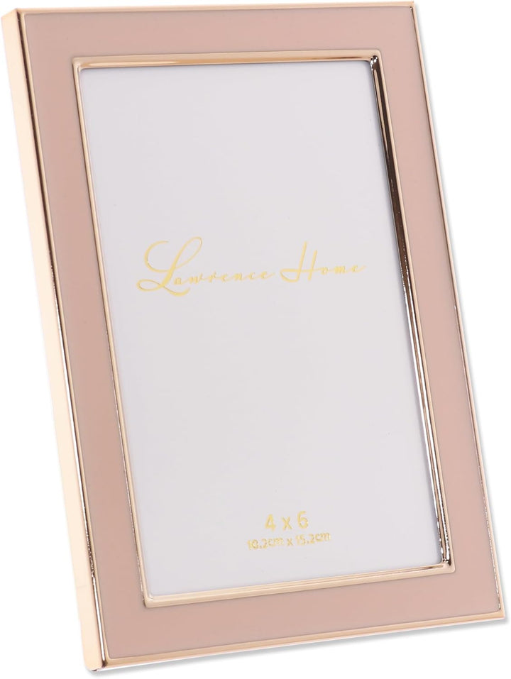 Lawrence Frames Bilderrahmen, Emaille, poliert, 10 x 15 cm, Rosa Rose 4x6, Rose 4x6
