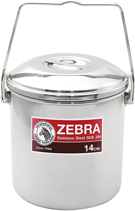 Zebra Topf mit Schlaufengriff aus Edelstahl (12 cm), 12 cm