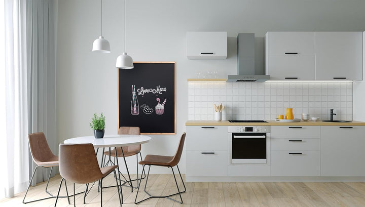 ALLboards Schwarze Kreidetafel 100x80 cm, ECO-Holzrahmen, Schwarz, Schreibtafel, Schreibtafel zum Au