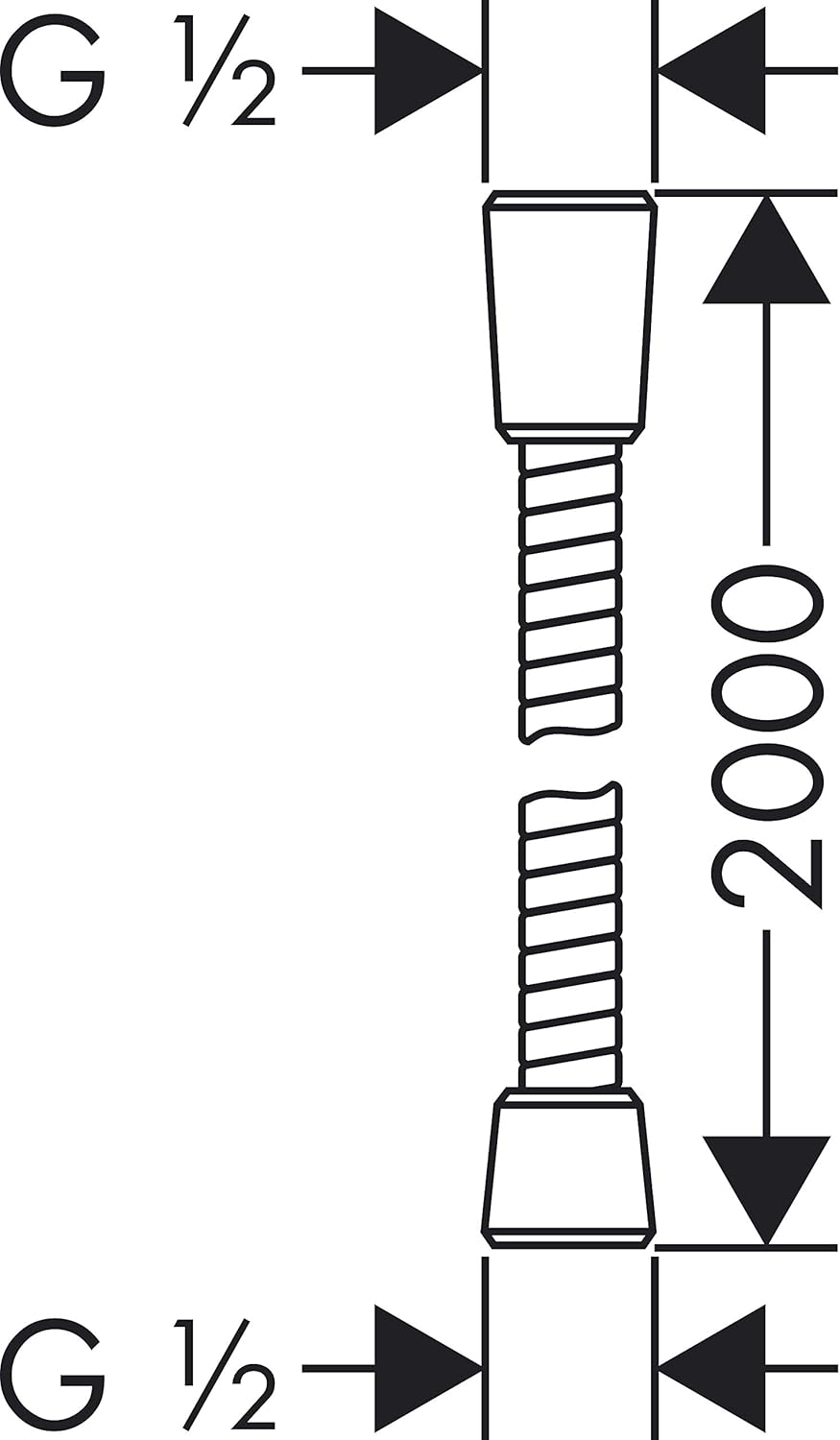 hansgrohe Sensoflex Metallduschschlauch 2,00m, Chrom