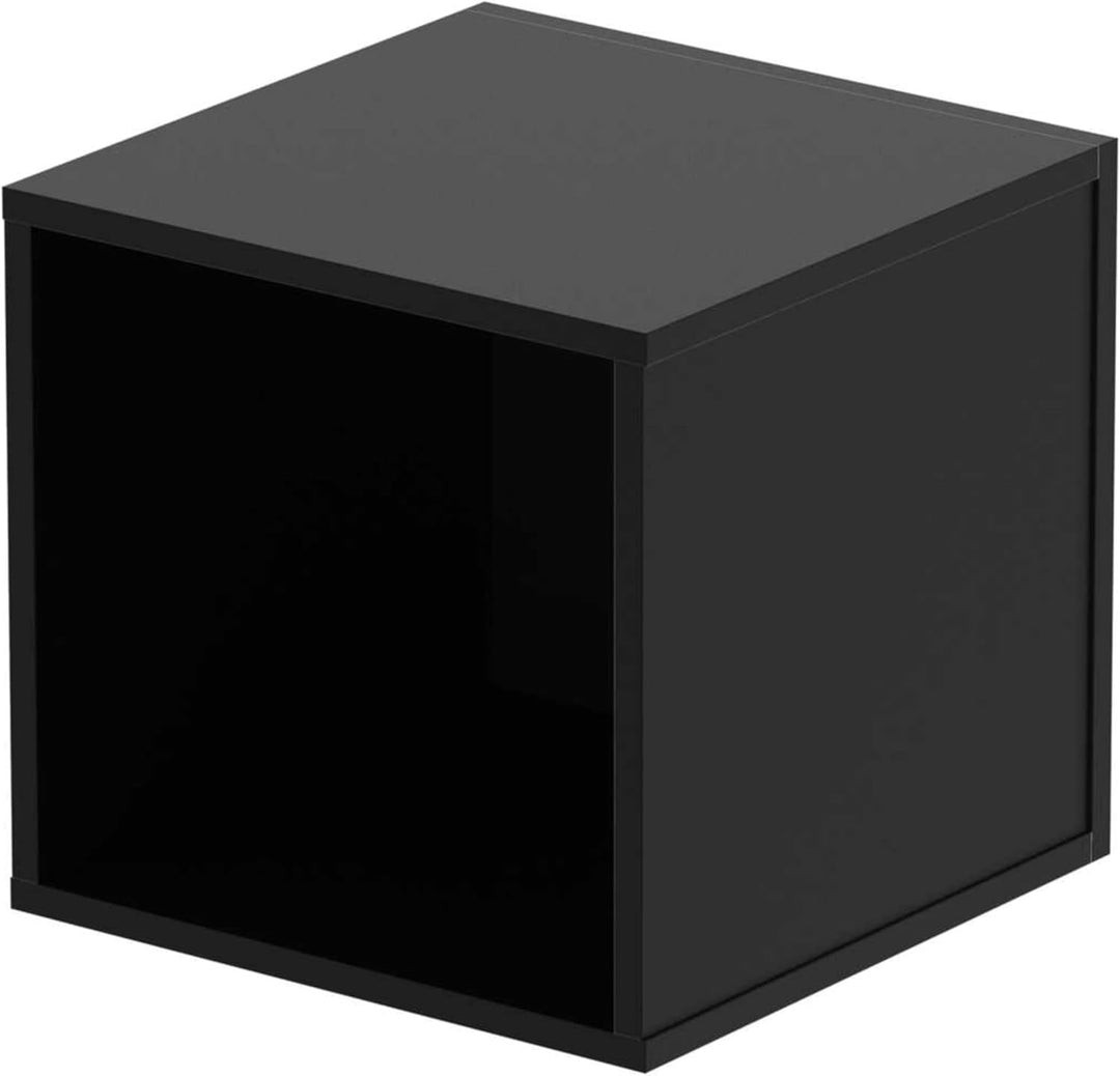 Glorious Record Box black 110 - bis zu 110 Platten im 12''-Format, Problemlos stapelbar, optisch abg
