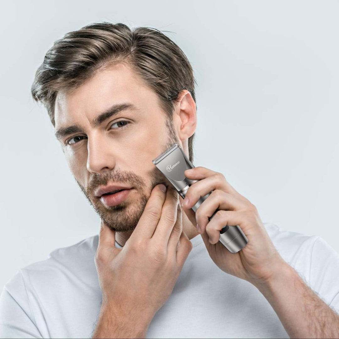 Hatteker Haarschneidemaschine Profi Haarschneider Herren Haartrimmer Bartschneider Barttrimmer Präzi