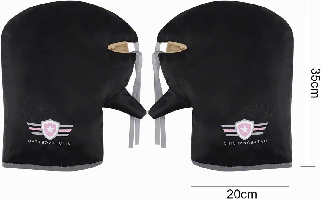 Beinschutz Roller Abdeckplane mit Lenkerstulpen Set Universell Rollerdecke Wasserdicht Warm Motorrad