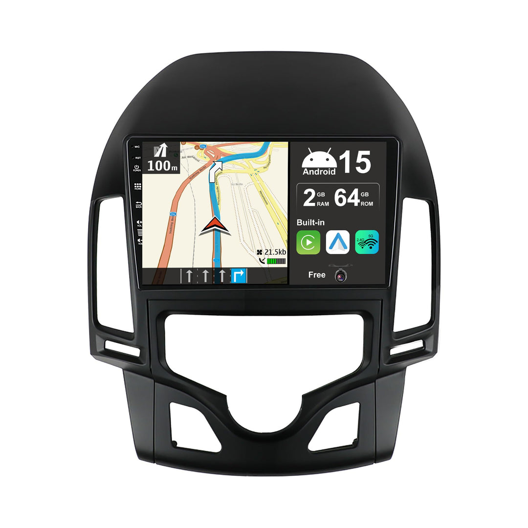 JOYX Android 15 IPS Autoradio Passt für Hyundai-H I30 (2004-2007) - Eingebautes CarPlay Android Auto