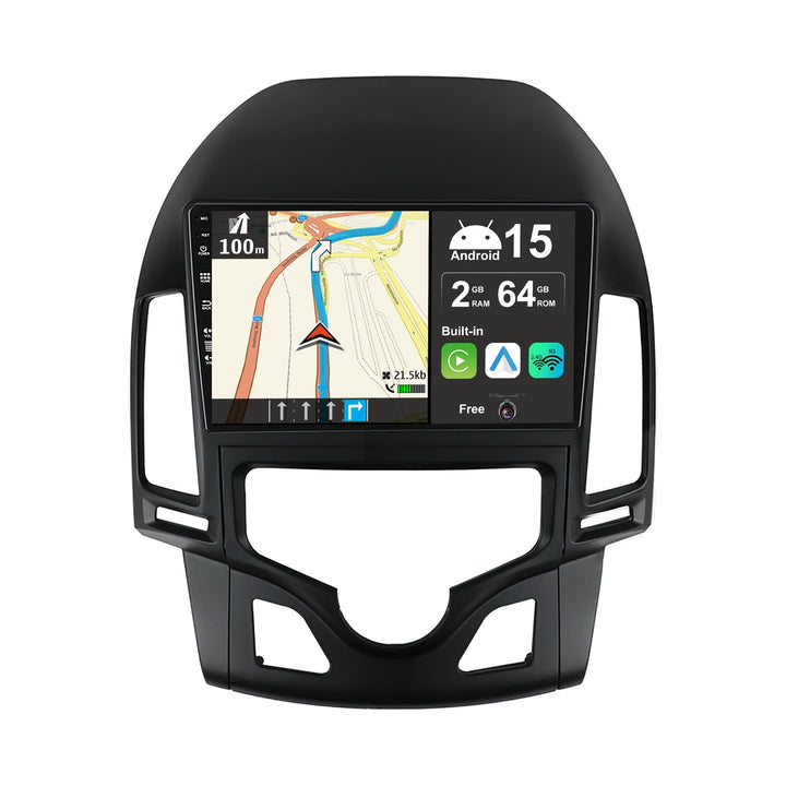 JOYX Android 15 IPS Autoradio Passt für Hyundai-H I30 (2004-2007) - Eingebautes CarPlay Android Auto