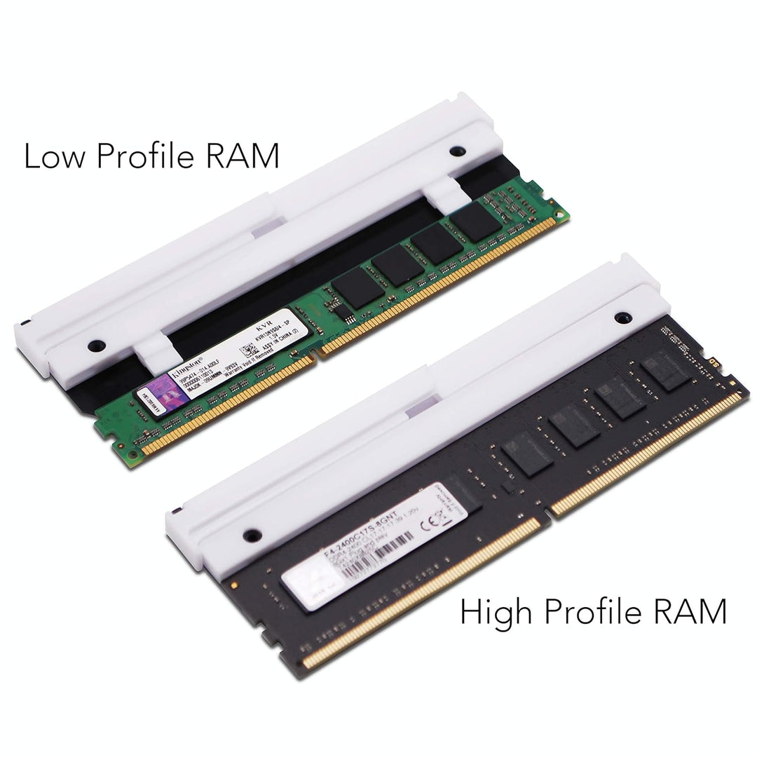 EZDIY-FAB ARGB RAM Kühler RGB DDR Kühlkörper(mit 5V 3-Pin Motherboard ASUS Aura Sync,GIGABYTE RGB Fu