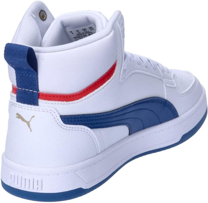 Puma Unisex Kinder Caven 2.0 Mid JrSneaker 38.5 EU Puma White Clyde Royal Puma Gold, 38.5 EU Puma Wh