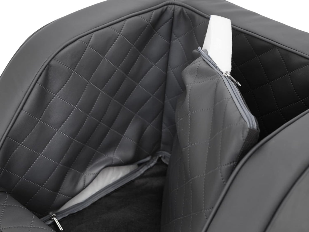 PillowPrim Hundeautositz, Hundedecke Auto Rückbank, Transportbox Katze, Hundebox, Hundekorb, Hundege