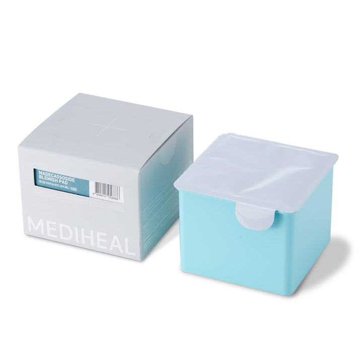 MEDIHEAL Madecassoside Blemish Pad – Quadratische Gesichtswasser Pads aus Baumwolle mit Centella Asi