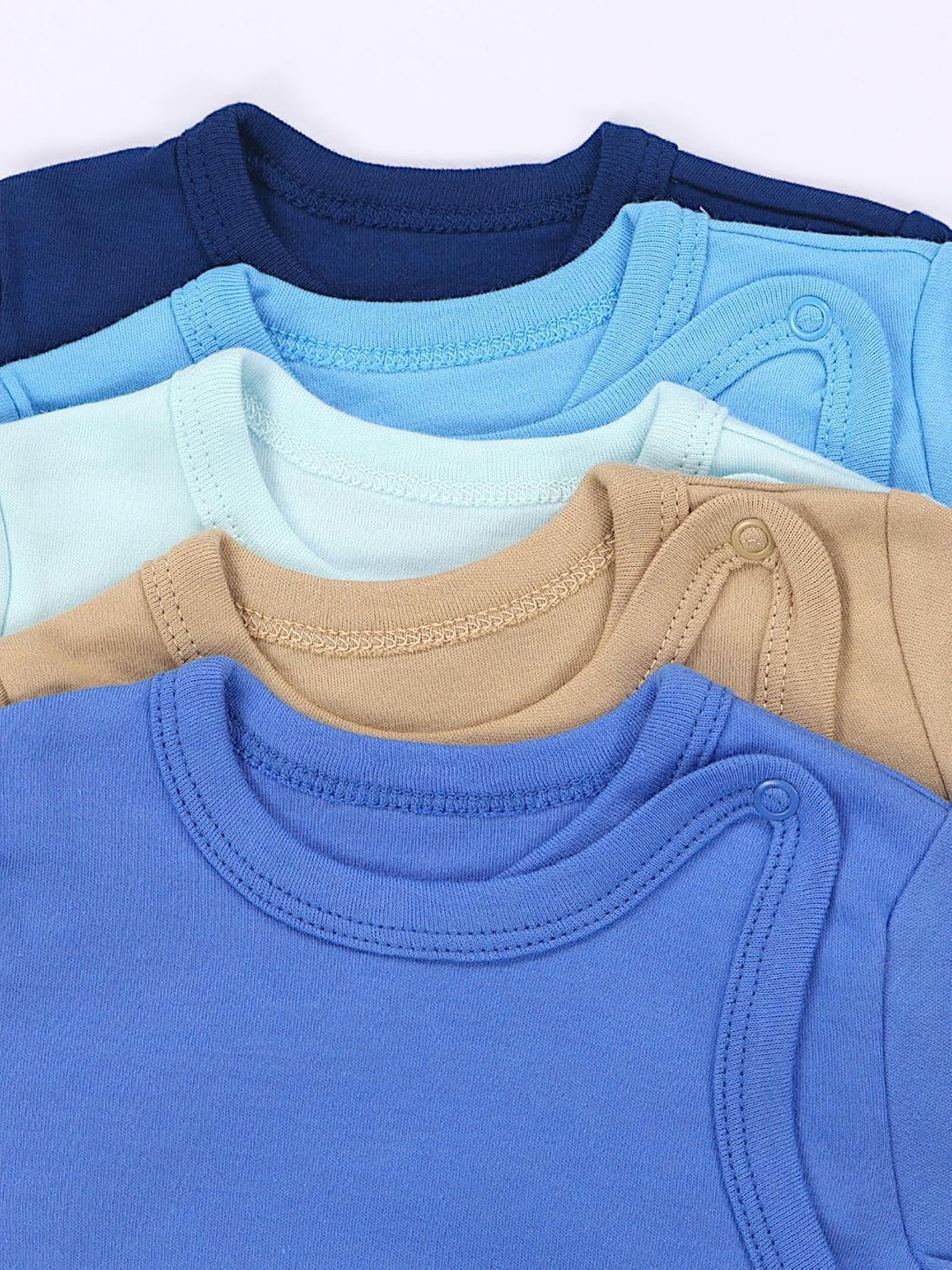 TupTam Baby Unisex Langarm Wickelbody Print/Uni 5er Pack 56 Junge 6, 56 Junge 6