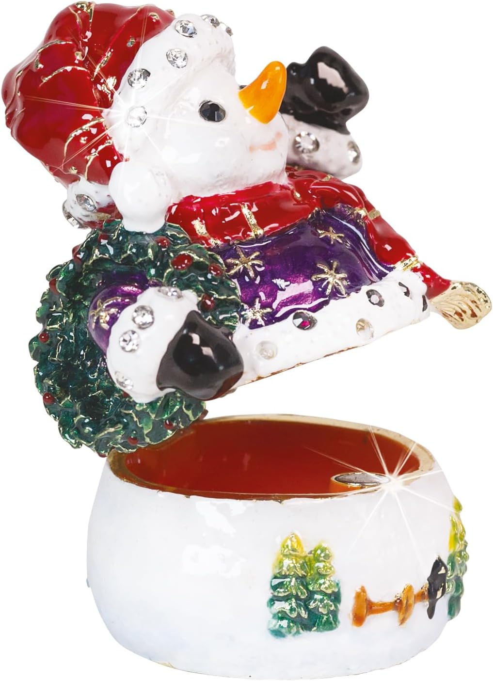 Craycombe Trinkets Schmuckkästchen Schneemann und Schal 6076