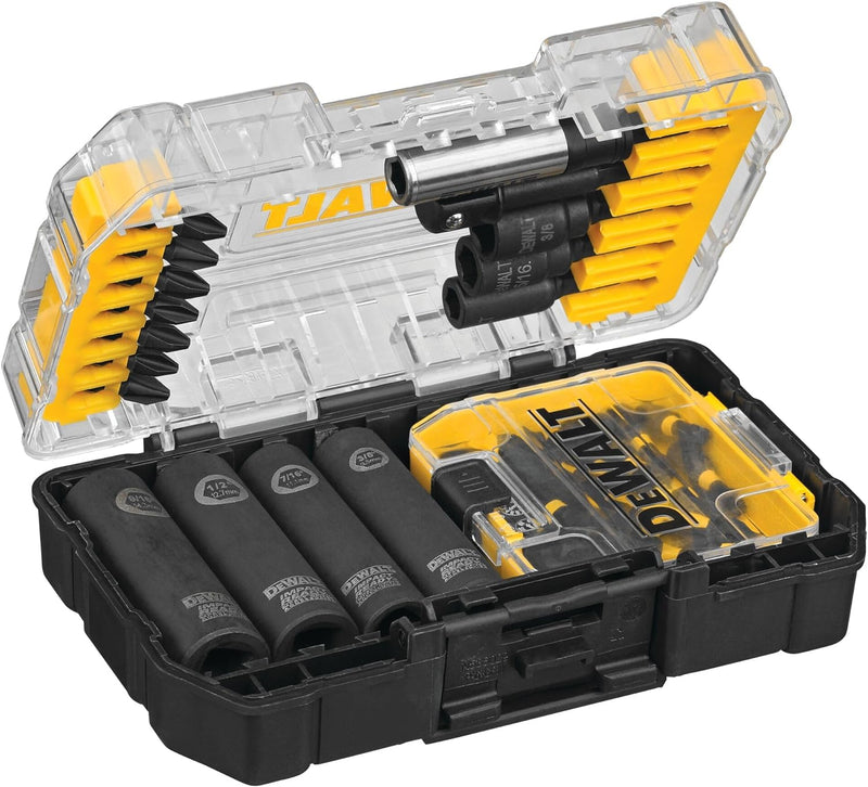 DEWALT Schraubendreher-Bit-Set, Schlagfertig, FlexTorq, 35-teilig (DWA2T35IR), schwarz/silber FlexTo