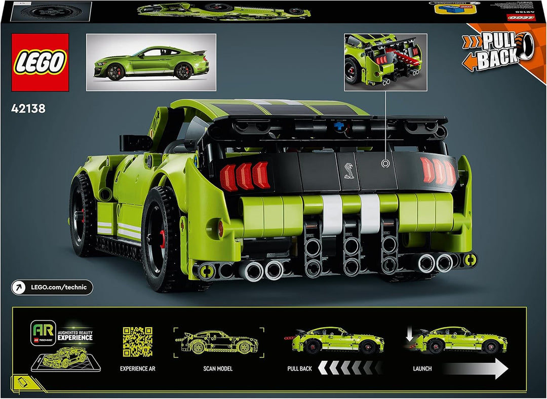 LEGO 42138 Technic Ford Mustang Shelby GT500, Modellauto-Bausatz, Spielzeugauto, Rennauto für Kinder