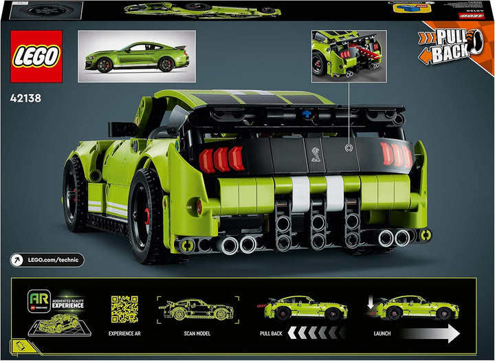 LEGO 42138 Technic Ford Mustang Shelby GT500, Modellauto-Bausatz, Spielzeugauto, Rennauto für Kinder