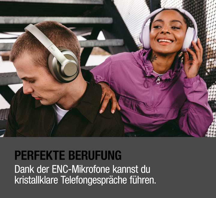 Fresh 'n Rebel Clam Ace 2, ANC-Kopfhörer, Hybrid Active Noise Cancelling, Ambient-Sound-Modus, Multi