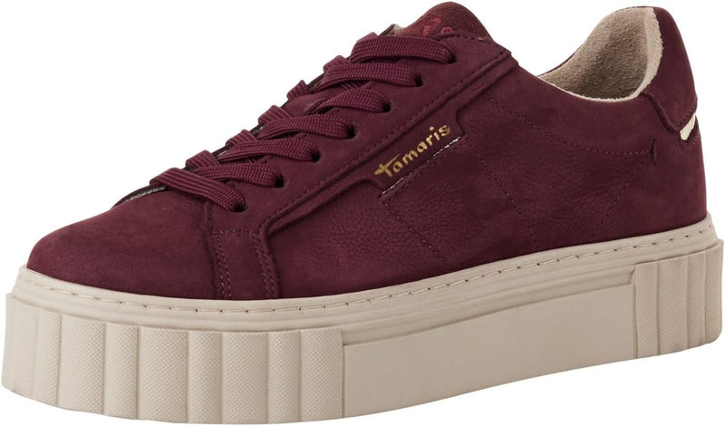 Tamaris Damen Bequemschuhe, Frauen Schnürschuhe,TOUCHit-Fussbett 38 EU Bordeaux, 38 EU Bordeaux