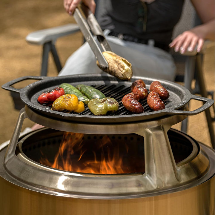 Solo Stove Gusseisen-Grillrost für Feuerschale Bonfire und Yukon | Grillplatte für Feuerstelle, Umba
