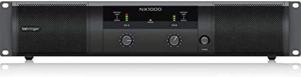 Behringer NX1000 Ultraleichter 1000-Watt-Class-D-Leistungsverstärker mit DSP-Steuerung und SmartSens