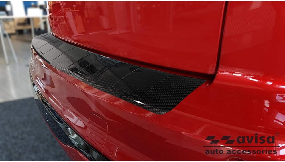 Avisa Echtes 3D Karbon Heckstossstangenschutz kompatibel mit Ford Kuga III ST-Line/Vignale/Hybrid 20
