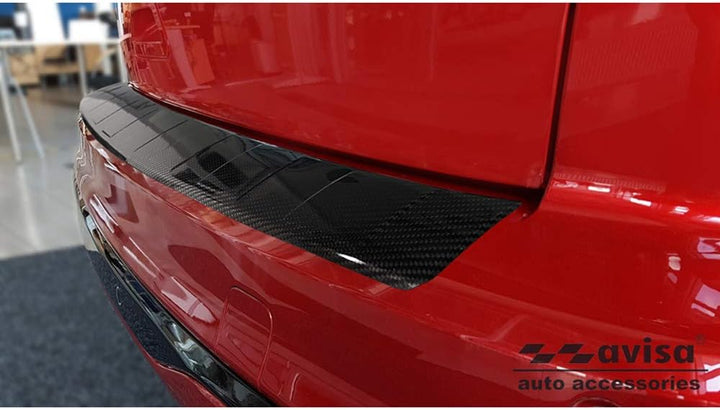 Avisa Echtes 3D Karbon Heckstossstangenschutz kompatibel mit Ford Kuga III ST-Line/Vignale/Hybrid 20