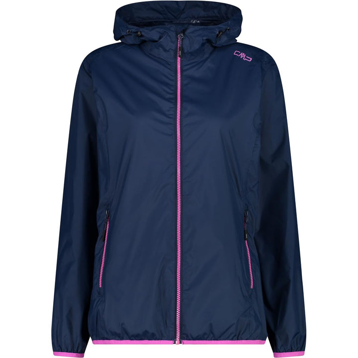 CMP Damen Damen-regenjacke mit Fester Kapuze WOMAN JACKET RAIN FIX HOOD 34 Blau, 34 Blau