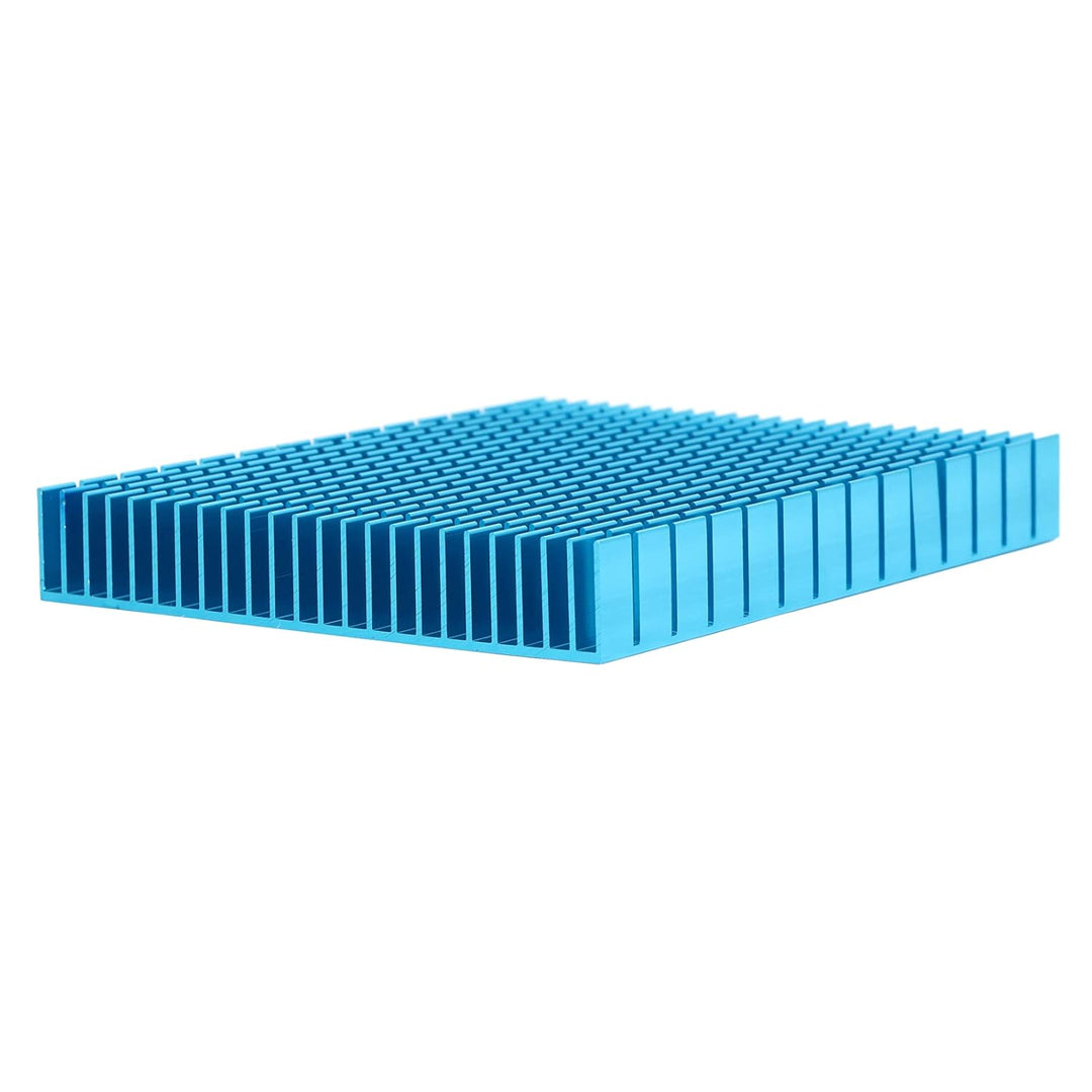 Kühlkörper Aluminium Smart Design Kühler Kühlkörper 150x120x20mm für CPU Verstärker PCB Board (Blau)
