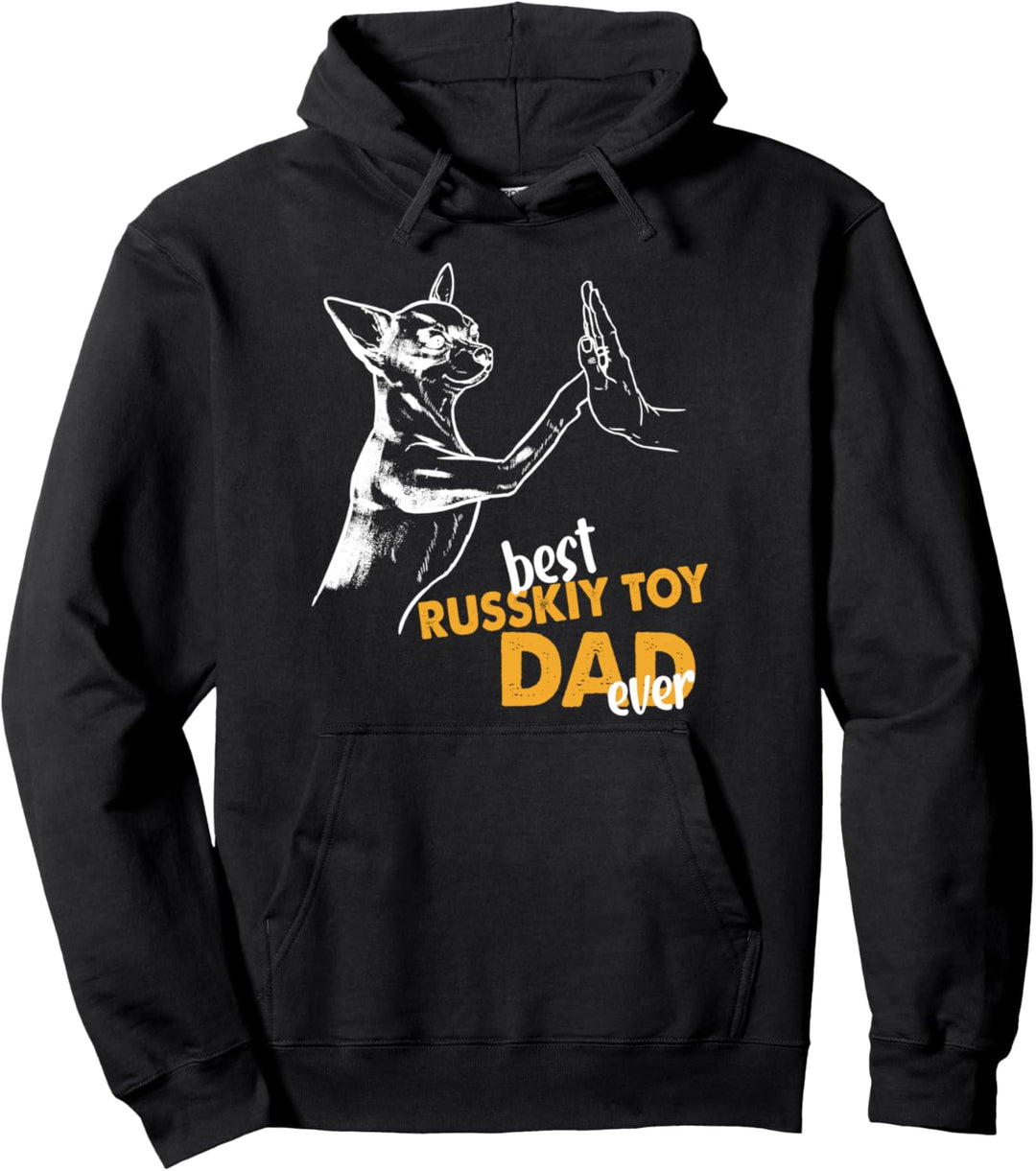 Best Russkiy Toy Dad Ever Russkiy Hund Papa Russkiy Pullover Hoodie