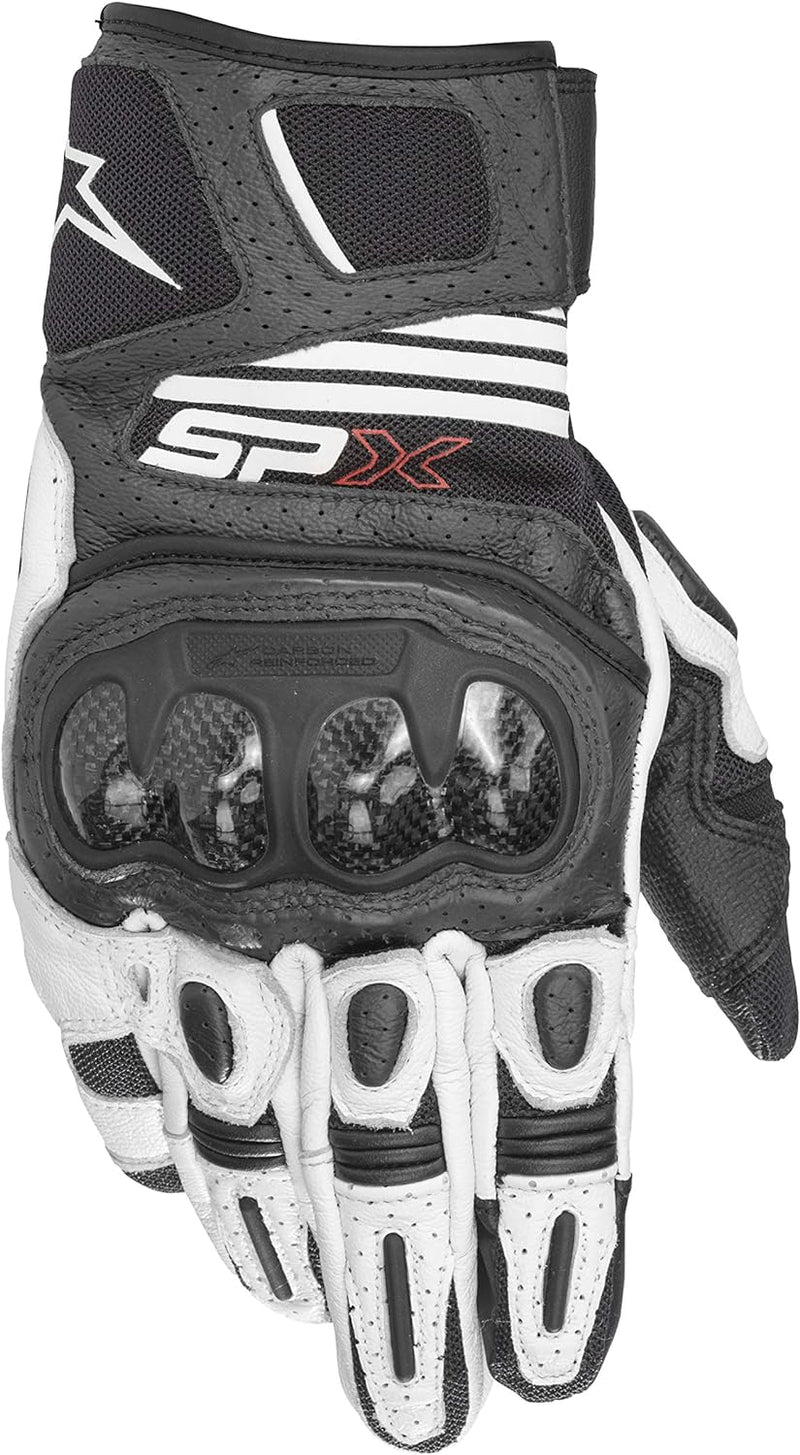 Alpinestars Unisex-Adult Kinetic Gloves Motorrad Handschuhe S Schwarz/Weiss, S Schwarz/Weiss