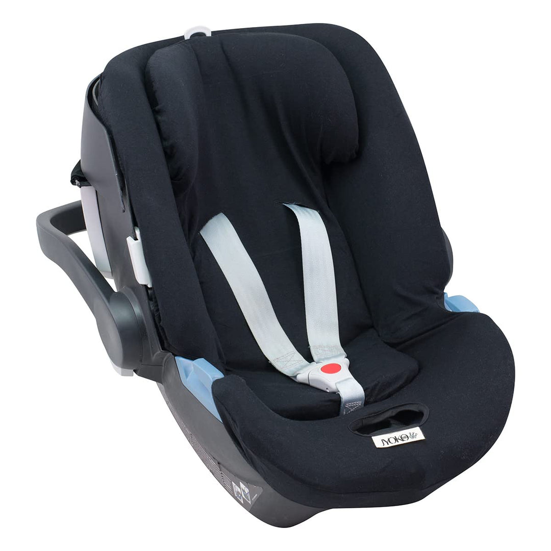 JYOKO KIDS Bezug für Autositz kompatibel mit Cybex Aton Cloud- Q-M-2-4-5, aus Baumwolle (Aton 5, Bla