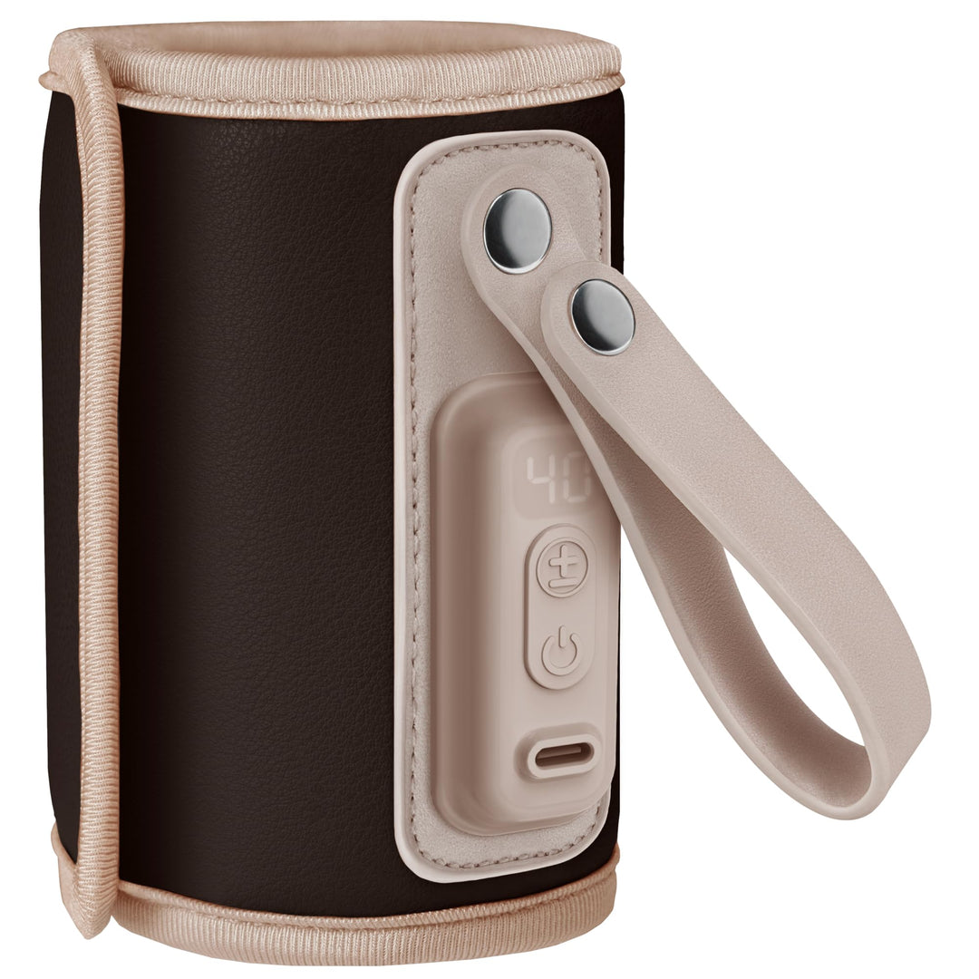 LIONELO Thermup Go Tragbarer Babyflaschenwärmer USB-C, Flaschenwärmer Unterwegs & Auto, 24h Warmhalt