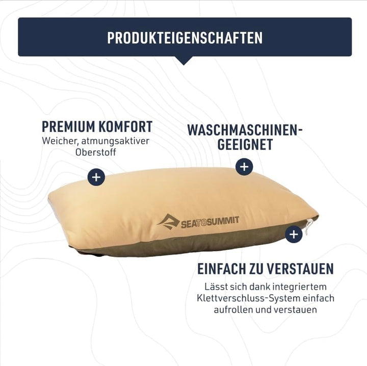 Sea to Summit FoamCore Camping- und Reisekissen, Regulär (34 x 24 cm), Seestern Starfish Normal (34