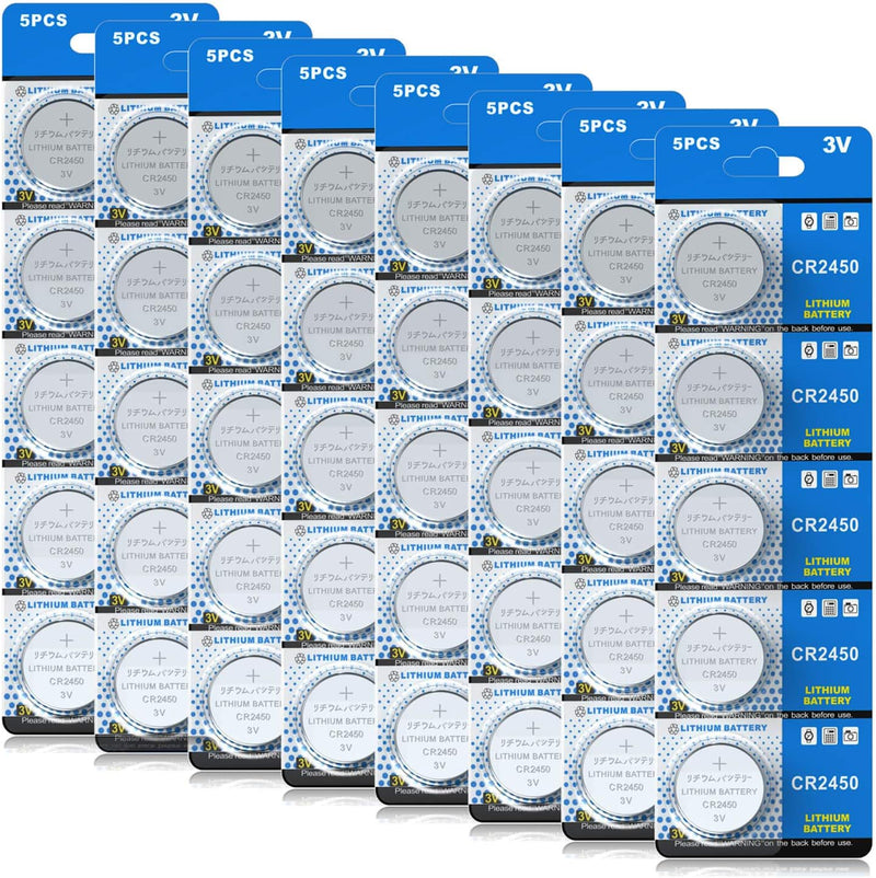 CR 2450 40er Votivkerzen,CR2450 Batterien 3V Lithium-Knopfzelle,Teelichter, Video, Computer, Rechner
