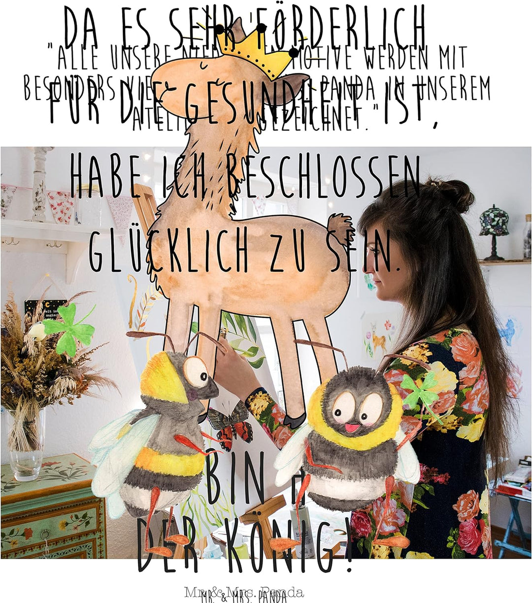 Mr. &amp; Mrs. Panda Motiv WC Sitz Hummeln mit Kleeblatt - Geschenk, Tiermotive, Tiere, Gute Laune, Klob