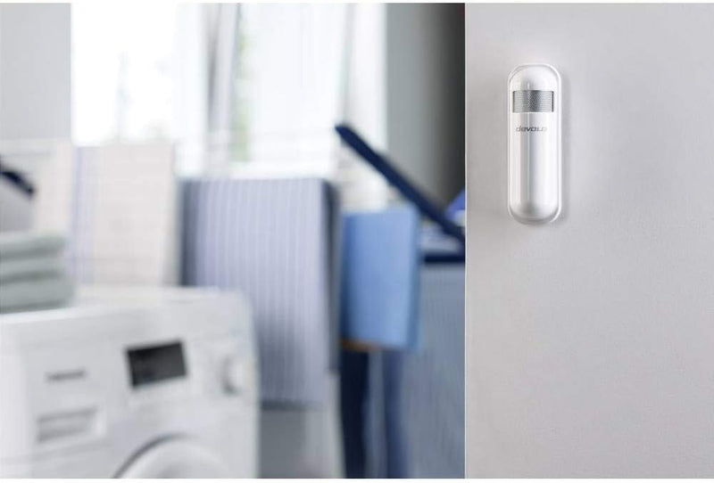 devolo Smart Home, Home Control Luftfeuchtemelder, Funk Hygrometer innen, Z-Wave Hausautomation, Tem