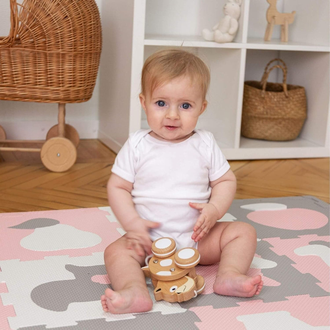 Hakuna Matte Stylische Baby Puzzlematte 1,2 x 0,9 m Bauernhof – 12 Platten 30x30 cm – 20% dickere, w