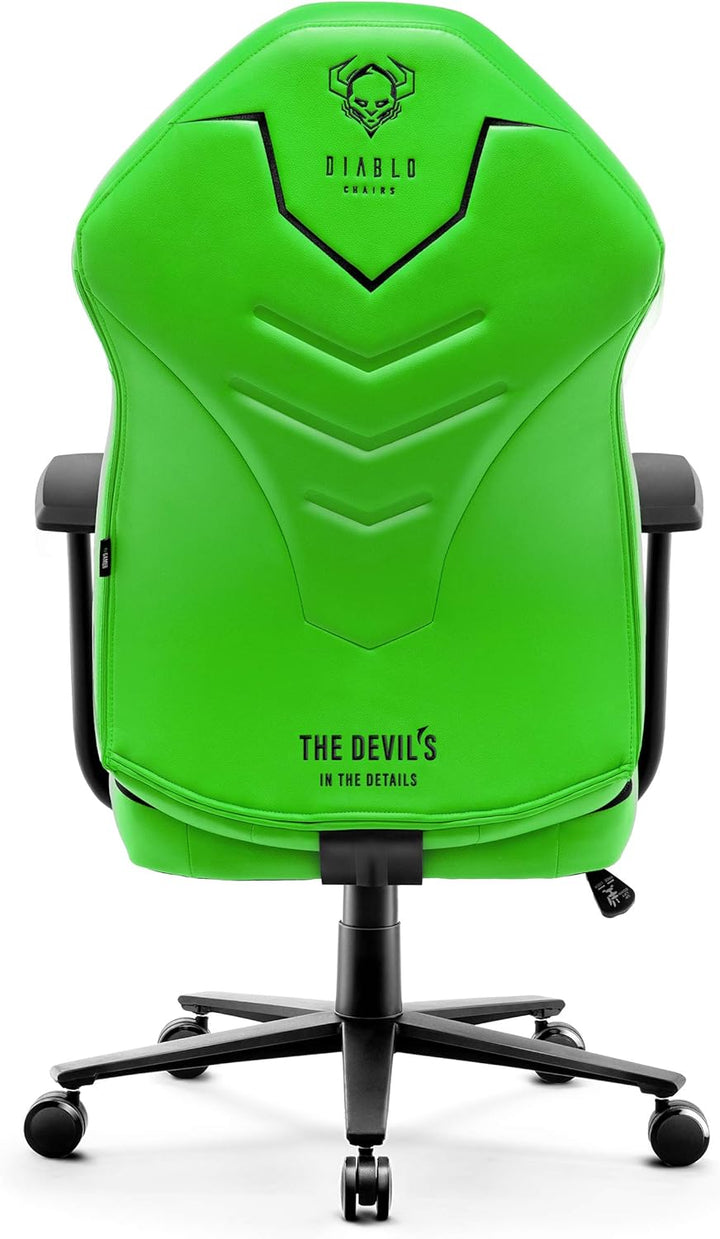 Diablo X-Gamer 2.0 Gaming Stuhl Bürostuhl Stoffbezug Ergonomisches Design Lendenwirbelkissen Softpad