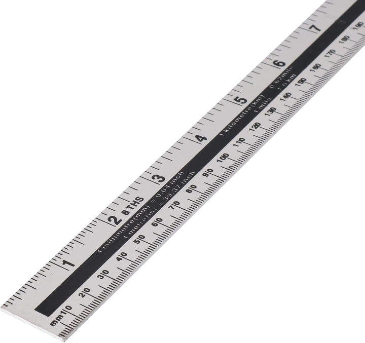 1m (40") Aluminium Lineal Imperial & Metrische Umrechnung gerade Kante Regel