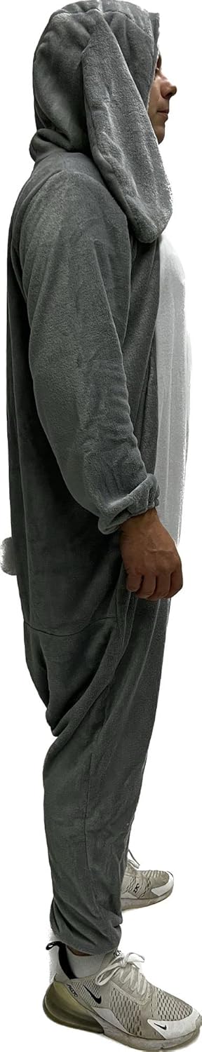 bad taste dieser Style macht geil graues Hasenkostüm für Erwachsene - Grösse S-XXL für Damen und Her