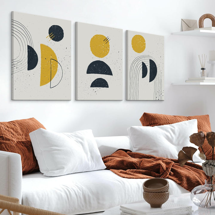 Muralo - Wandbilder Set - Leinwand Bilder Set Aufhängefertig - Bilder für Wohnzimmer Schlafzimmer -