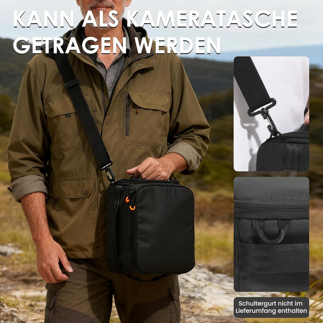 TARION Kamera Einsatztasche Innen Kameratasche: Kamera Einsatz für Rucksack Innentasche Gepolsterte