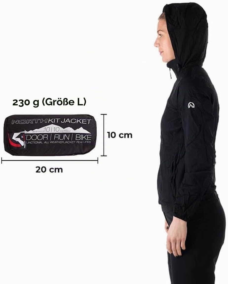 NORTHFINDER Ultraleichte Regenjacke Damen Wasserdicht Atmungsaktiv | Fahrrad Regenjacke Damen Laufja