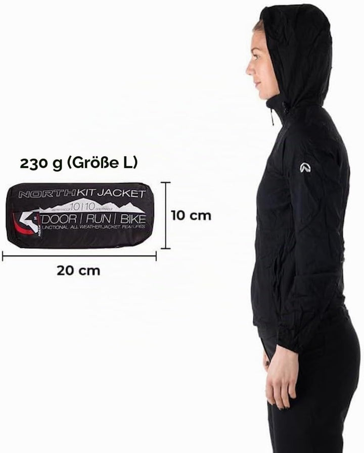 NORTHFINDER Ultraleichte Regenjacke Damen Wasserdicht Atmungsaktiv | Fahrrad Regenjacke Damen Laufja
