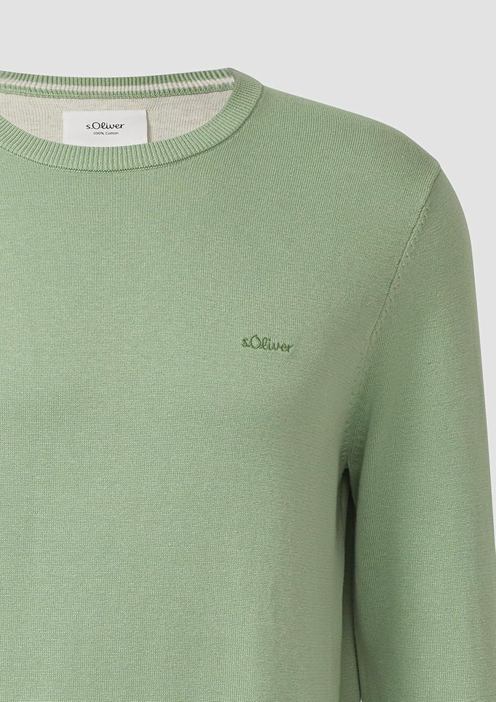 s.Oliver Herren 2143173 Pullover XXL Grün, XXL Grün