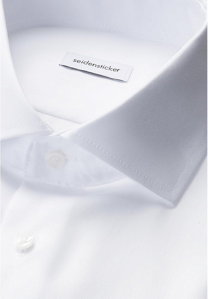 Seidensticker Herren Seidensticker Herren Business Hemd Slim Fit – Bügelleichtes Businesshemd, Weiss